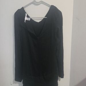 Diane Von Furstenberg Black Off-the-Shoulder Sweater